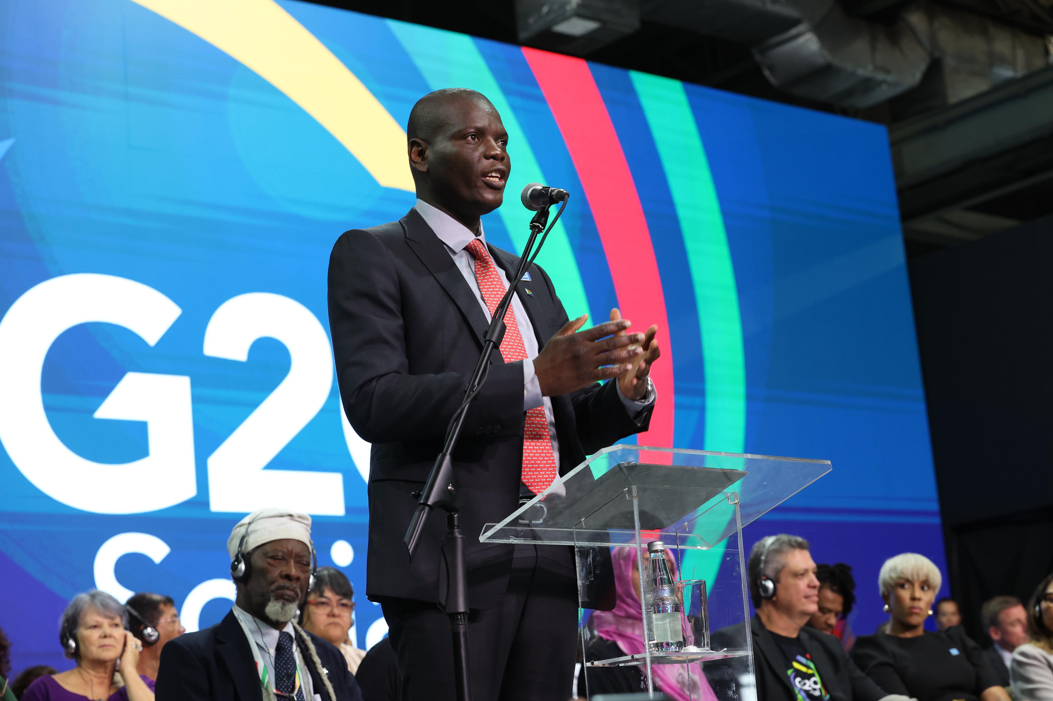 Minister Ronald Lamola at the G20 Social Summit 1